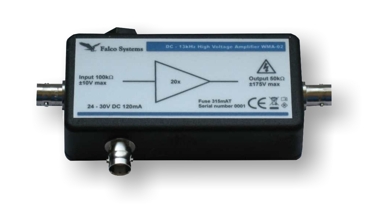 High voltage amplifier, battery powered